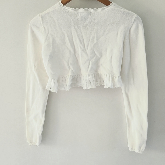 Ralph lauren knitted crop cardigan for girl - Picture 6 of 8